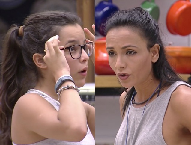 BBB17: Emilly e Marinalva batem boca e sister ameaça pedir expulsão