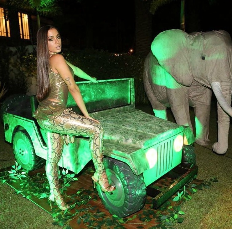 Anitta sensualiza e rebola muito em festa de aniversário 