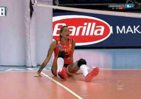 Vídeo mostra momento em que Thaísa sofre lesão assustadora, confira