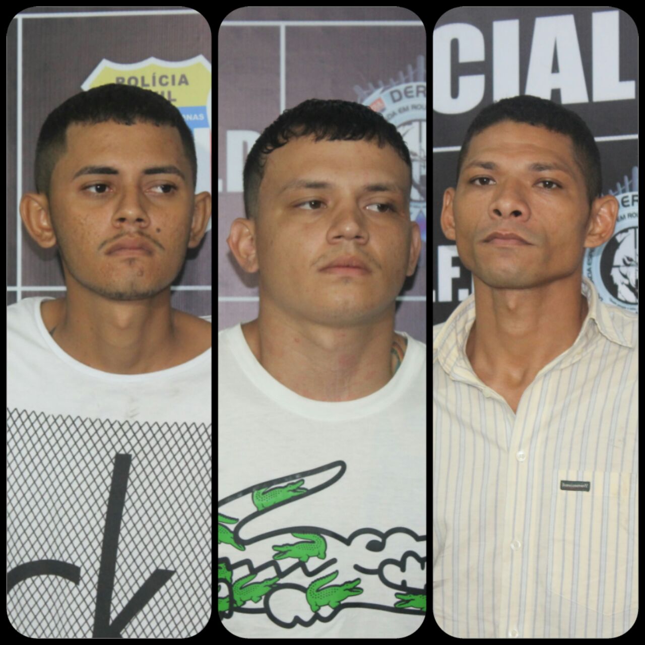 Em Manaus, trio é preso suspeito de assaltar bancos e matar vigilante da Ufam 