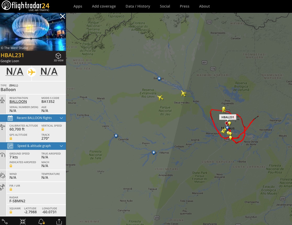 Radar mostra onde estão pontos luminosos em tempo real em Manaus 