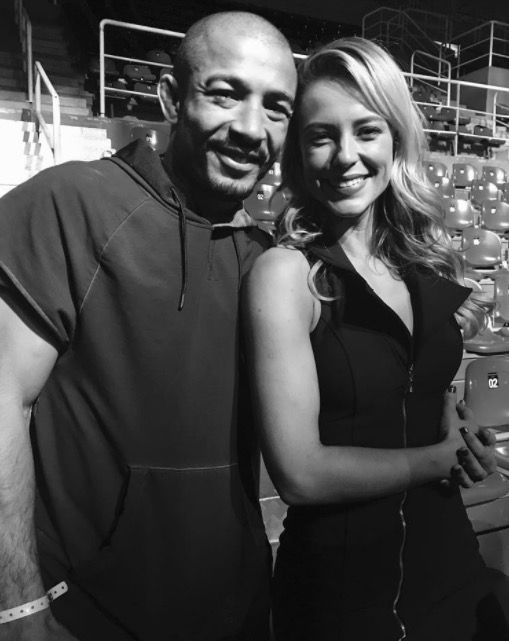 Paolla Oliveira ataca de lutadora e tieta José Aldo antes do UFC: 'hoje tem ele!'