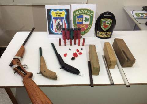 Produtor de armas caseiras para crimes é preso no Amazonas