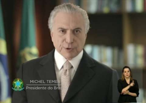 Em vídeo, Temer diz que não permite interferência de um Poder sobre outro