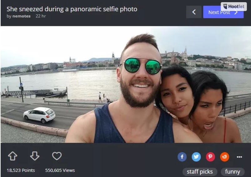 Foto de casal viraliza na web por motivo bizarro. Veja