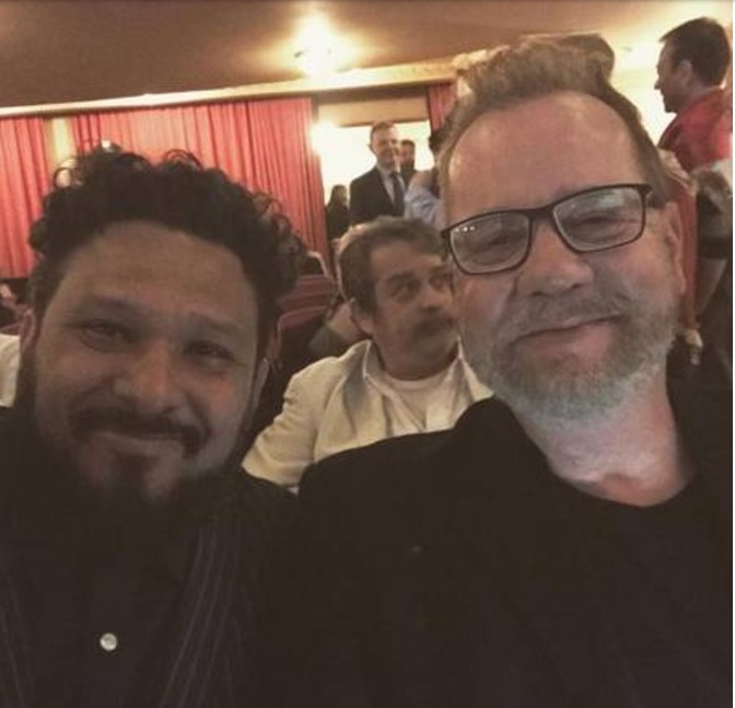 Luiz Fernando Guimarães posa com marido em clique raro