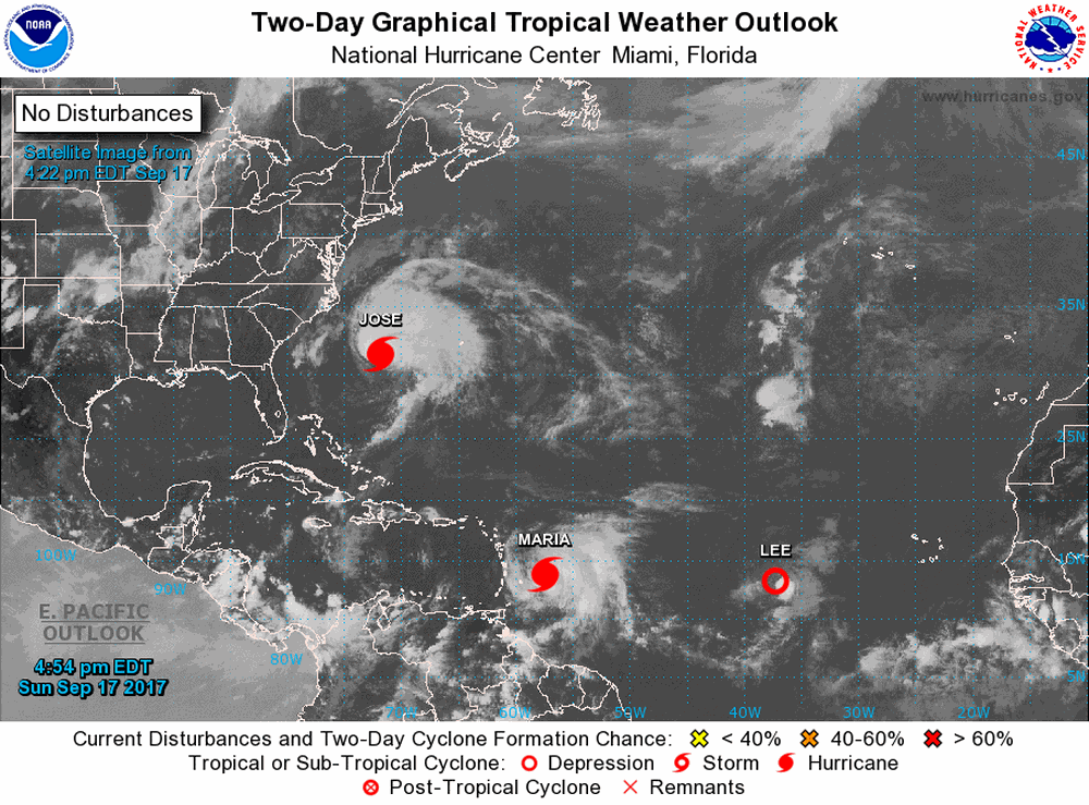 Maria se torna furacão em direção ao Caribe