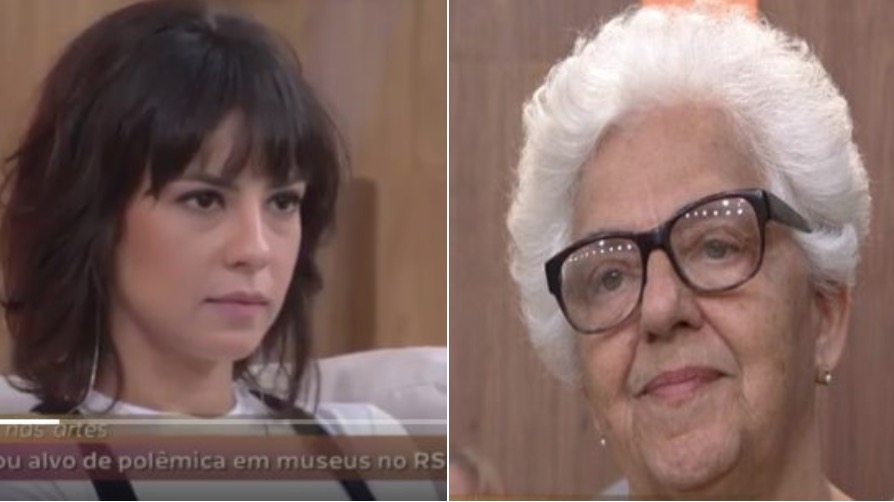 Atores da Globo se irritam e enfrentam idosa após crítica a exposição com homem nu 