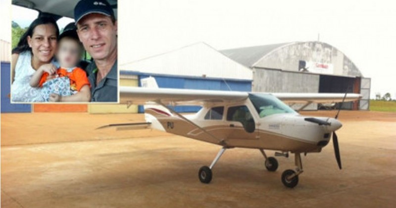 Família é encontrada morta junto a destroços de avião