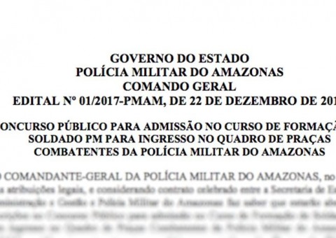 Saiba a verdade sobre edital para concurso da Polícia Militar