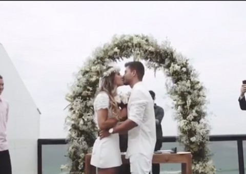 Mayra Cardi mostra vídeo de casamento e choca com tatuagem 