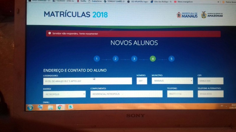 Seduc esclarece dúvidas após problemas em site de matrícula da rede pública do Amazonas