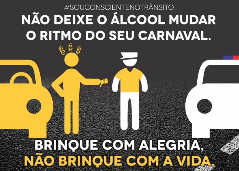 Detran lança campanha de carnaval para conscientizar motoristas 