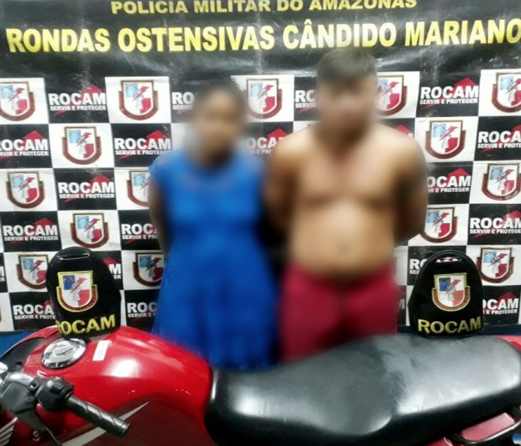 Casal rouba moto, mas acaba preso após ser rastreado por vítima em Manaus