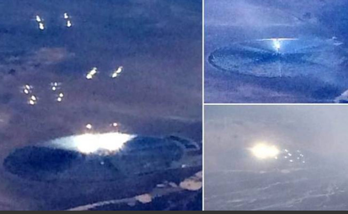 Avião flagra luzes misteriosas perto de área militar