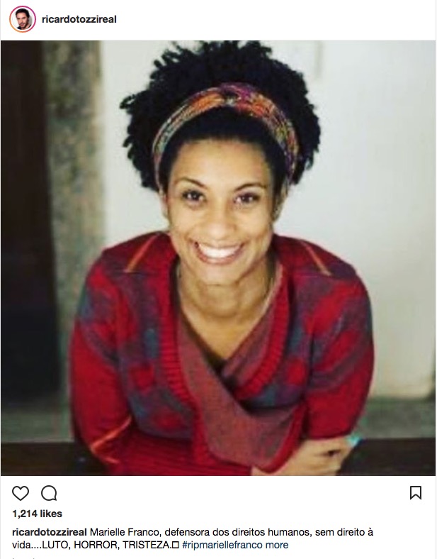 Famosos lamentam morte de vereadora assassinada no Rio