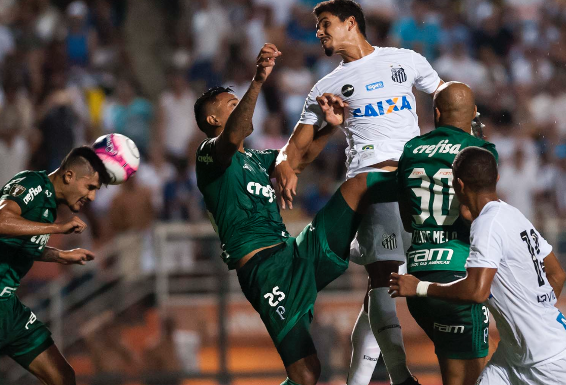 Palmeiras bate o Santos e larga na frente em semifinal do Paulistão
