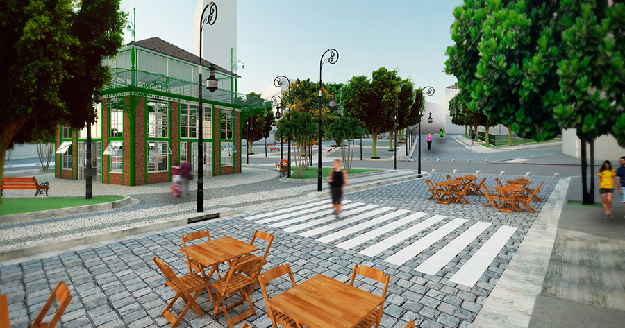 Praça Tenreiro Aranha deve ser reaberta em abril com traços históricos