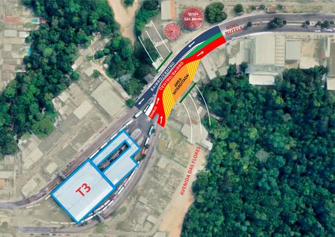 Trânsito na Avenida Noel Nutels é alterado a partir desta sexta-feira