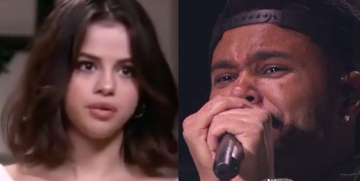 'Trocado' por Justin Bieber, The Weenkd cai no choro durante música para Selena Gomez
