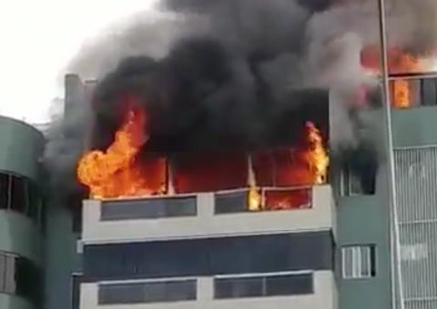 Apartamento de luxo avaliado em R$ 1,5 milhão é consumido pelo fogo no DF; Veja