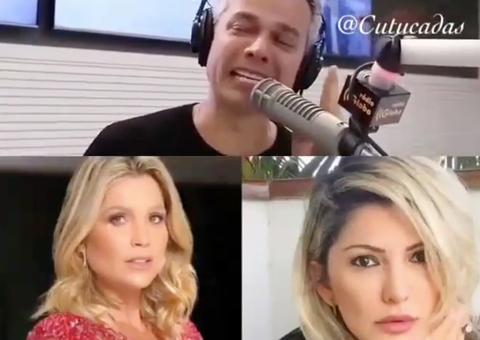 Otaviano Costa chora ao defender Flávia Alessandra de ataques em briga com Fontenelle