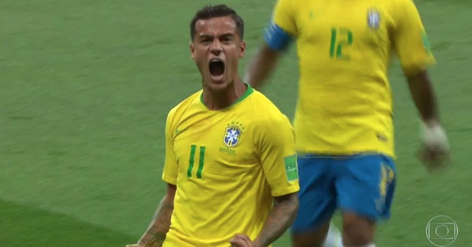  Philippe Coutinho faz golaço e Brasil abre placar contra a Suíça  