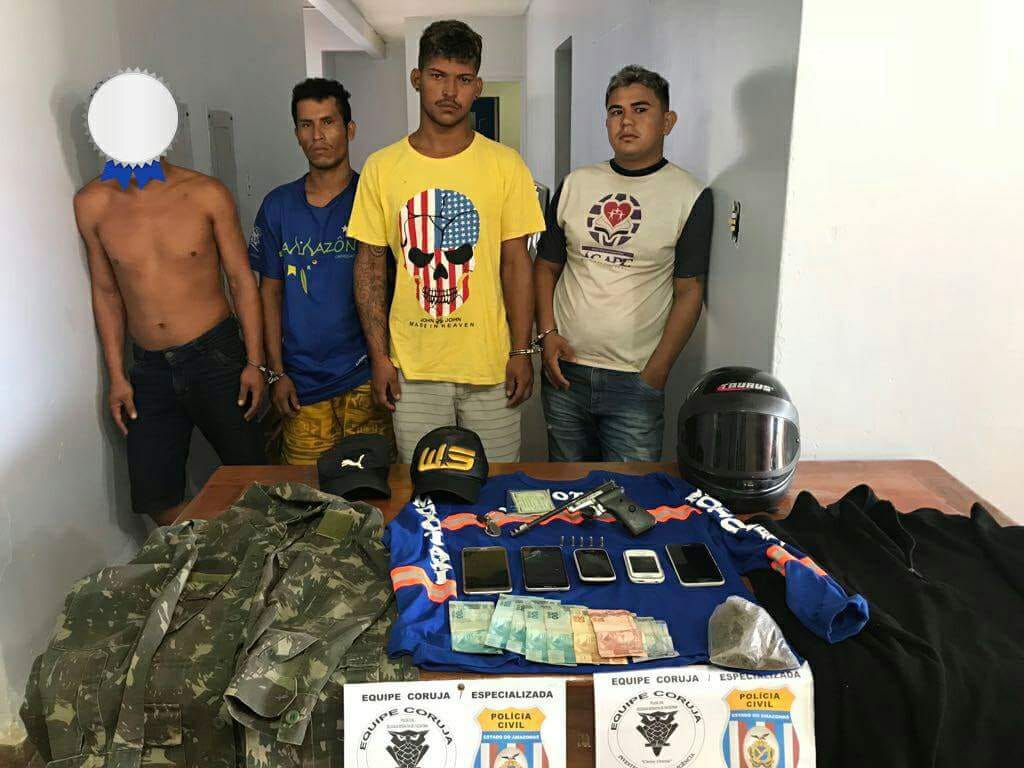 Polícia desarticula trio acusado de série de roubos no Amazonas