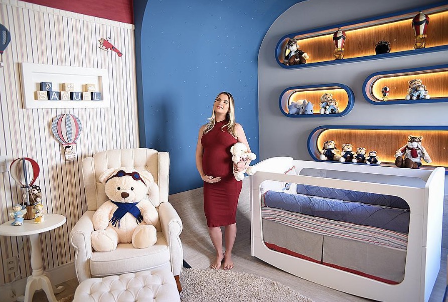 Aos 9 meses de gestação, Andressa Suita mostra foto do quartinho do 2º filho 