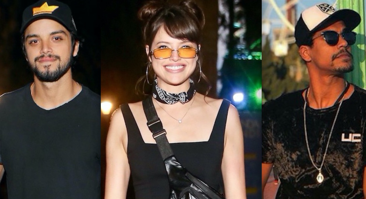  Em festa com Rodrigo Simas, Agatha Moreira é flagrada beijando outro ator da Globo