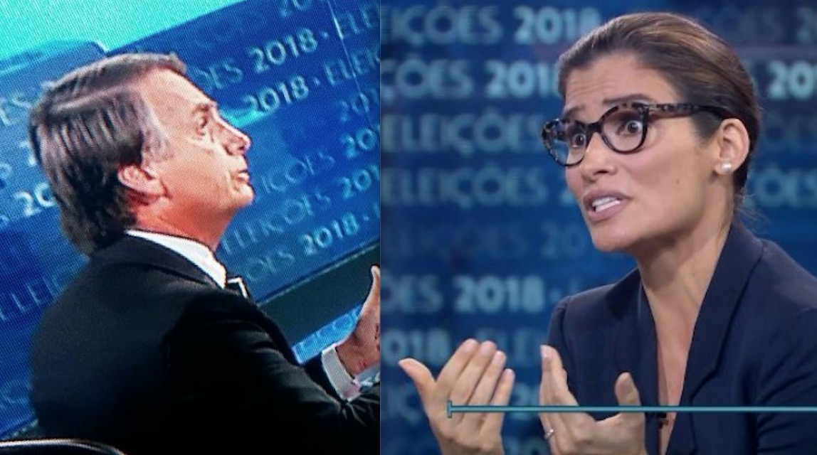 Renata Vasconcellos dá corte em Bolsonaro durante entrevista no Jornal Nacional