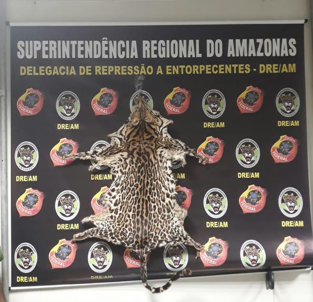 Subtenente da PM é preso após ser flagrado com pele de animal em aeroporto de Manaus