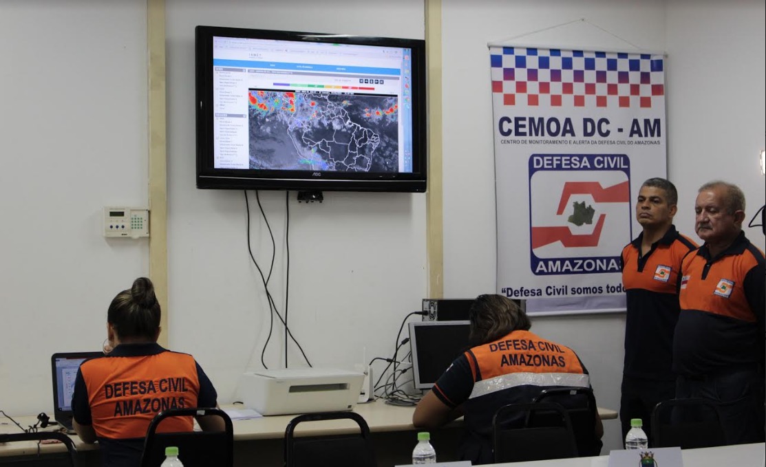 Defesa Civil AM instala Centro de Monitoramento para o Fecani no Amazonas