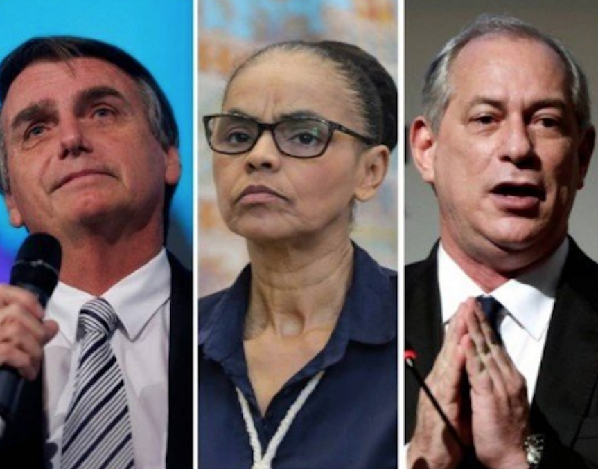 Pesquisa Ibope: Bolsonaro está na frente no primeiro turno; Marina e Ciro empatam