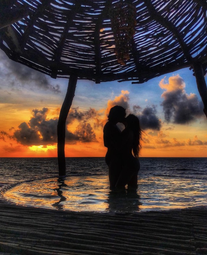 Whindersson Nunes e Luisa Sonza posam nus em cenário arrebatador no México