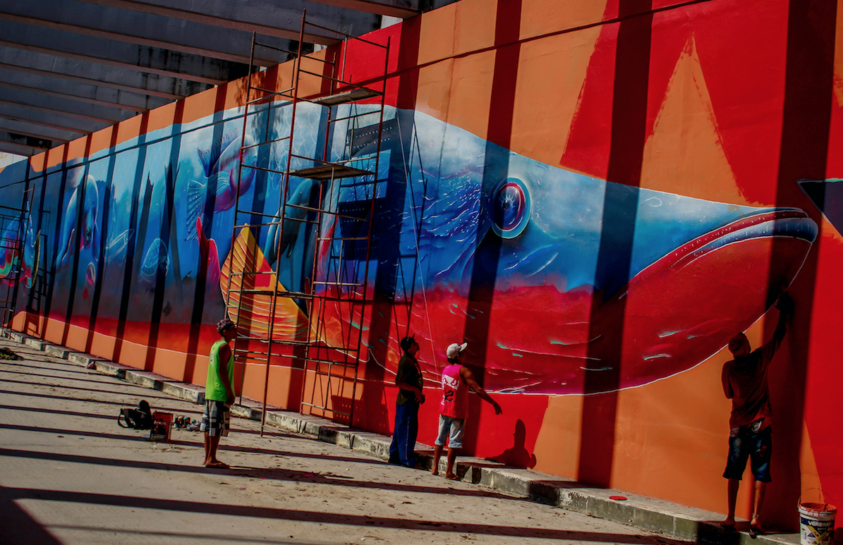 Grafite amazônico vai embelezar Avenida das Flores