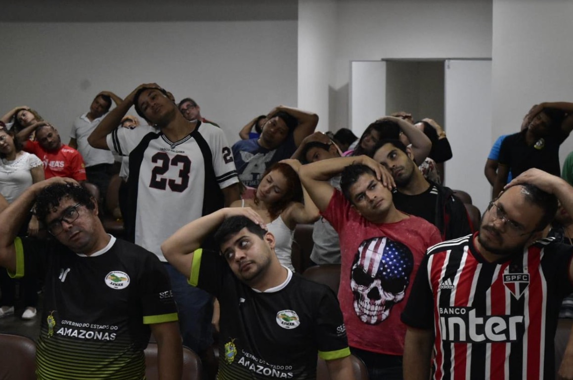 Auditório da Vila Olímpica recebe palestra sobre a importância da respiração coordenada na prática esportiva