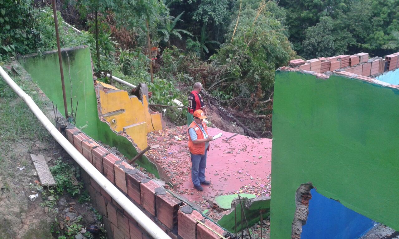 Fortes chuvas preocupam moradores de área de risco em Manaus
