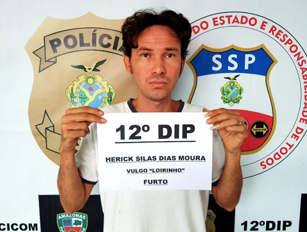 Com tornozeleira, 'Loirinho' é preso acusado de roubar e furtar mais de 30 casas em Manaus