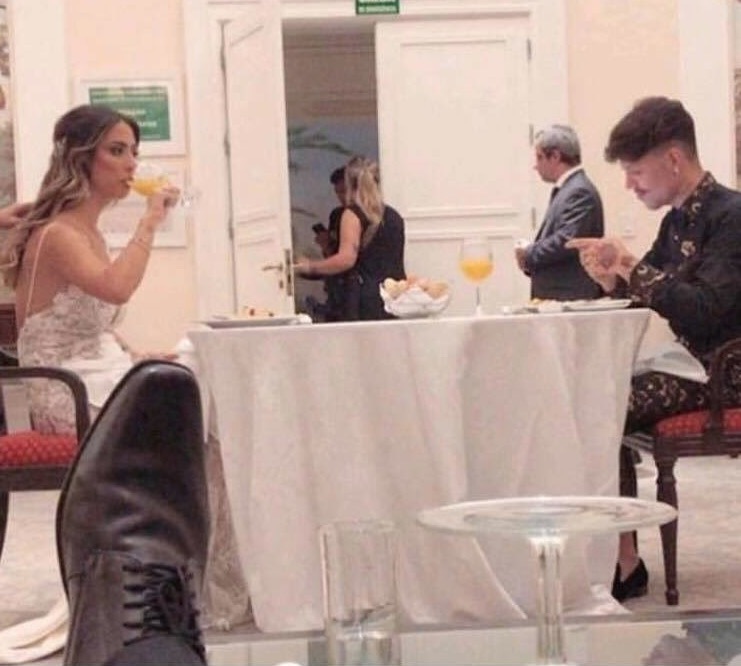  Internautas detonam postura de Saulo em casamento com Gabi Brandt: 'ignorou a noiva'