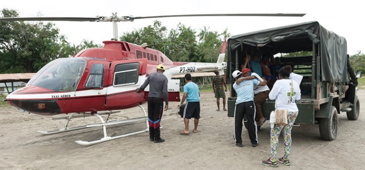 Bolsonaro destaca uso de helicóptero no serviço a índios no Amazonas