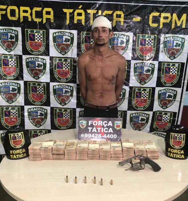 Suspeito de fazer ‘saidinha de banco’é preso em Manaus