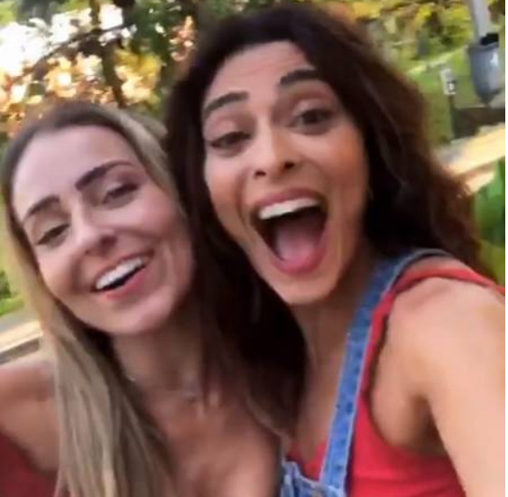 Juliana Paes se depara com vencedora do BBB 19 nos bastidores da Rede Globo; 'Tadinha'