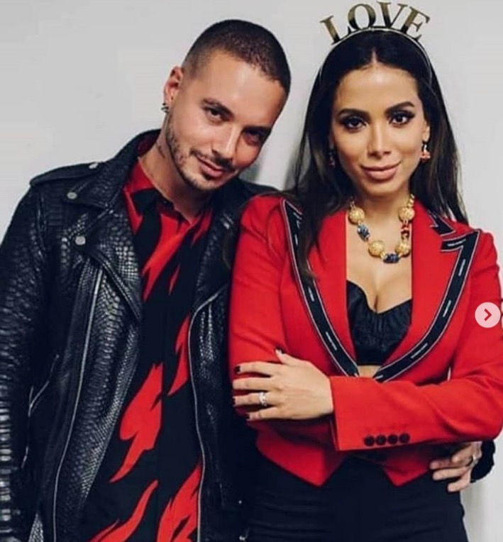 Anitta faz homenagem e se declara para J Balvin: ‘Amor da minha vida’