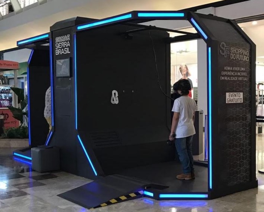 Experiência em realidade virtual leva os visitantes até o ano de 2033