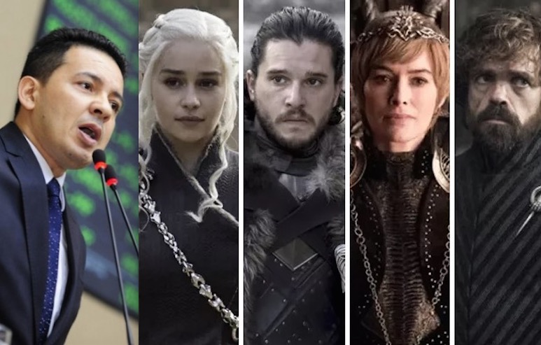 Deputado do PSL entra na onda de GoT e faz enquete sobre quem deveria sentar no trono