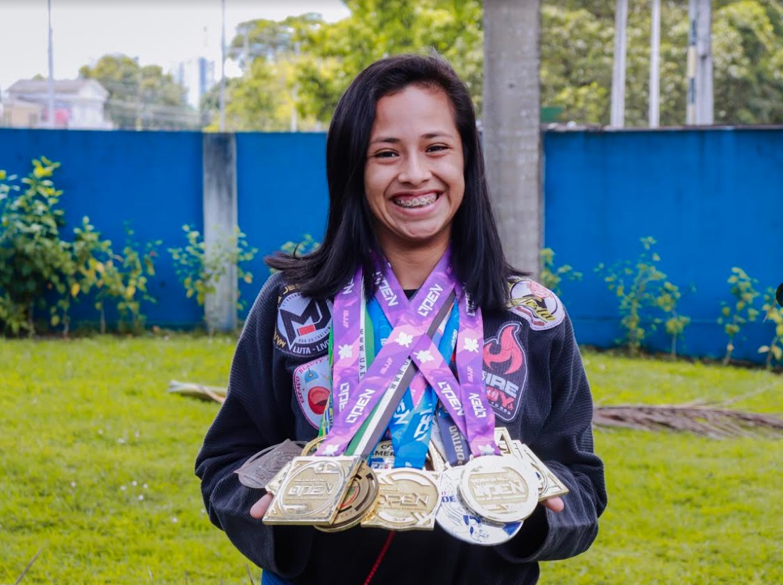 Amazonense Lohanna Souza é campeã de jiu-jitsu em Salvador 