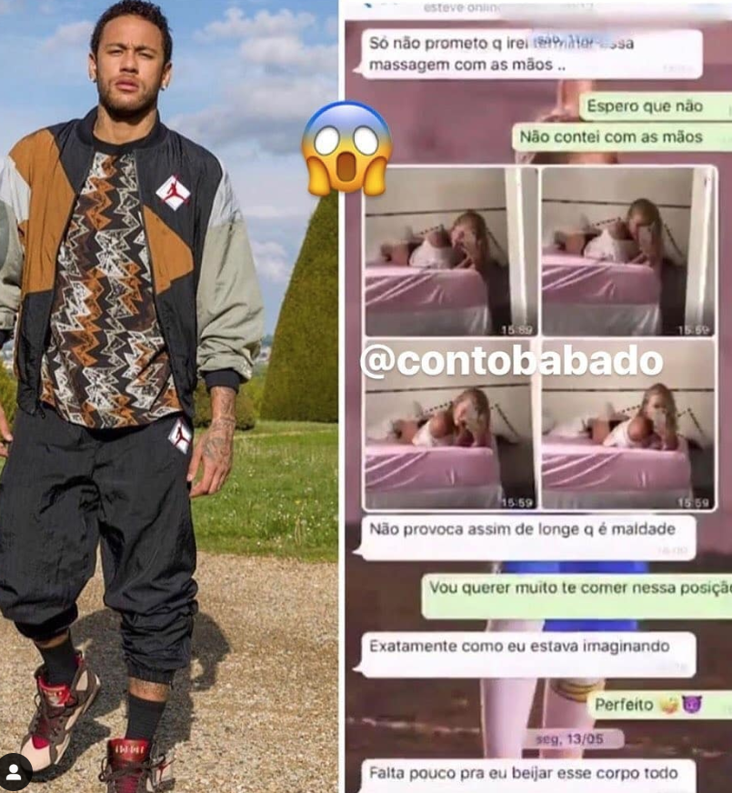 Neymar exibe conversas picantes para se defender de acusação e vira meme 
