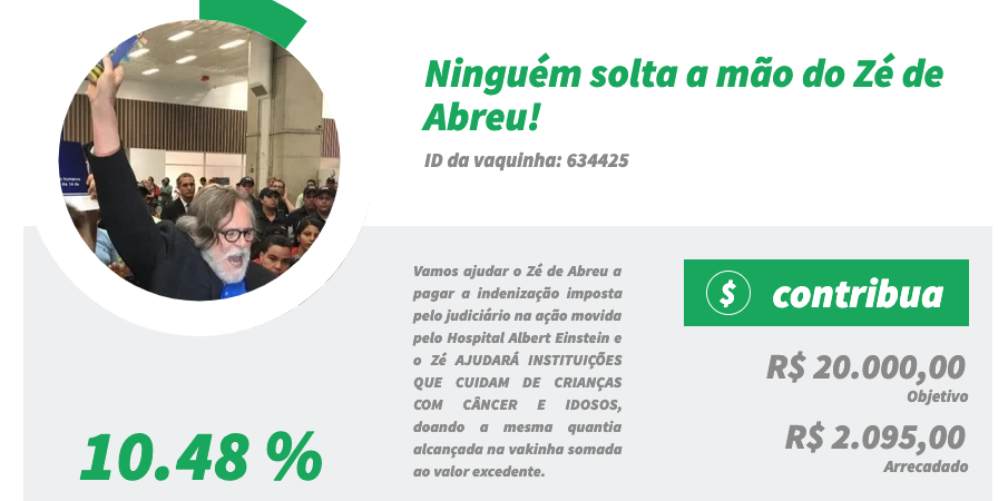 Internauta cria vaquinha online para ajudar José de Abreu a pagar indenização para hospital 
