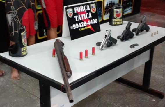 Sete pessoas são presas e duas ficam feridas após tiroteio em Manaus